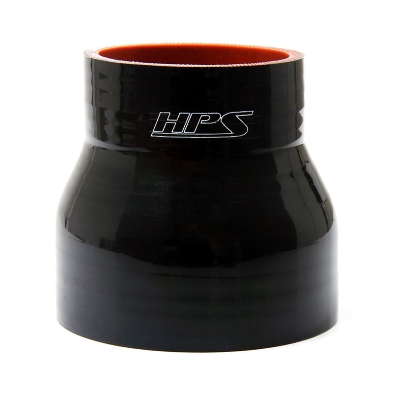 HPS 3.75" 4" ID, 3" Long High Temp 4 ply Reinforced Silicone Reducer Coupl (HTSR-375-400-BLK)