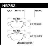 Hawk Performance HP Plus Brake Pads (HB753N.666)