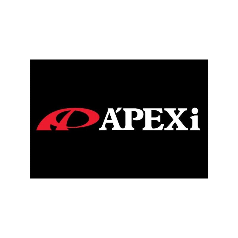 Apexi 6 inch Decal - White, Cursive (601-KH07)