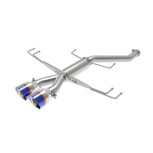 Load image into Gallery viewer, Takeda 2-1/2 IN 304 Stainless Steel Axle-Back Exhaust System w/ Blue Flame Tips (49-36626-L)