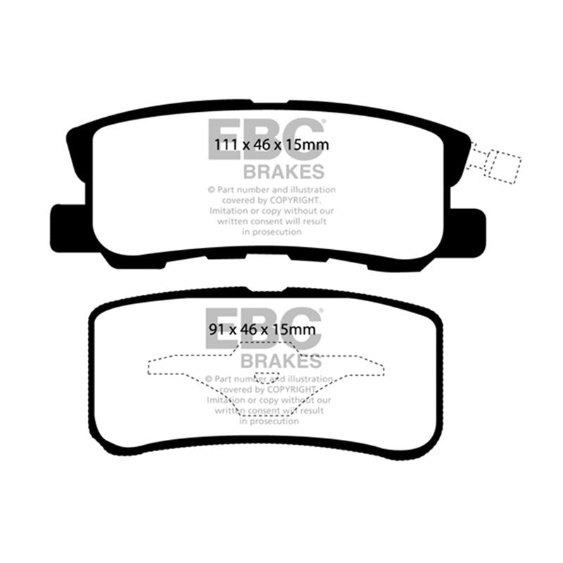 EBC Ultimax OEM Replacement Brake Pads (UD868)