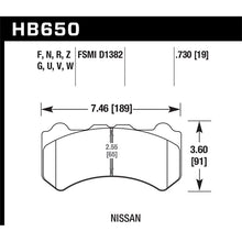 Load image into Gallery viewer, Hawk Performance DTC-30 Brake Pads (HB650W.730)