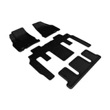 3D Maxpider KAGU Floor Mat, BLACK, 1ST ROW/2ND ROW/3RD ROW (L1GM01301509)