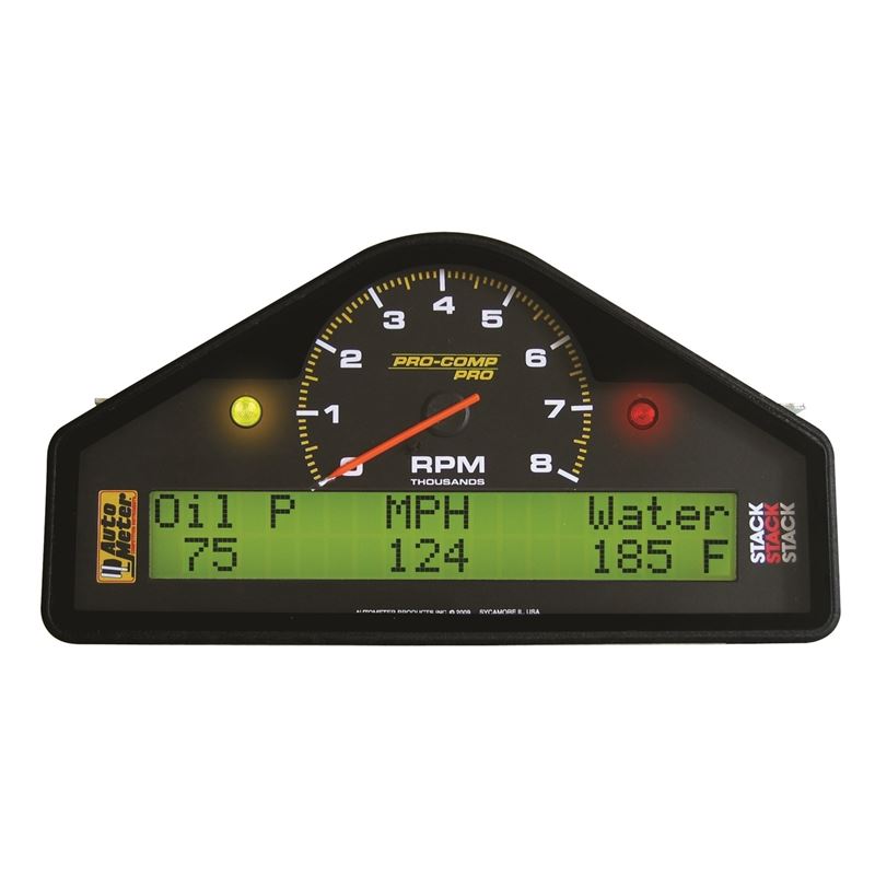 AutoMeter Pro-Comp Street Dash RPM/Speed/Oil Press and Temp/WaterTemp/Fuel Level/Battery Voltage Gauge (6001)