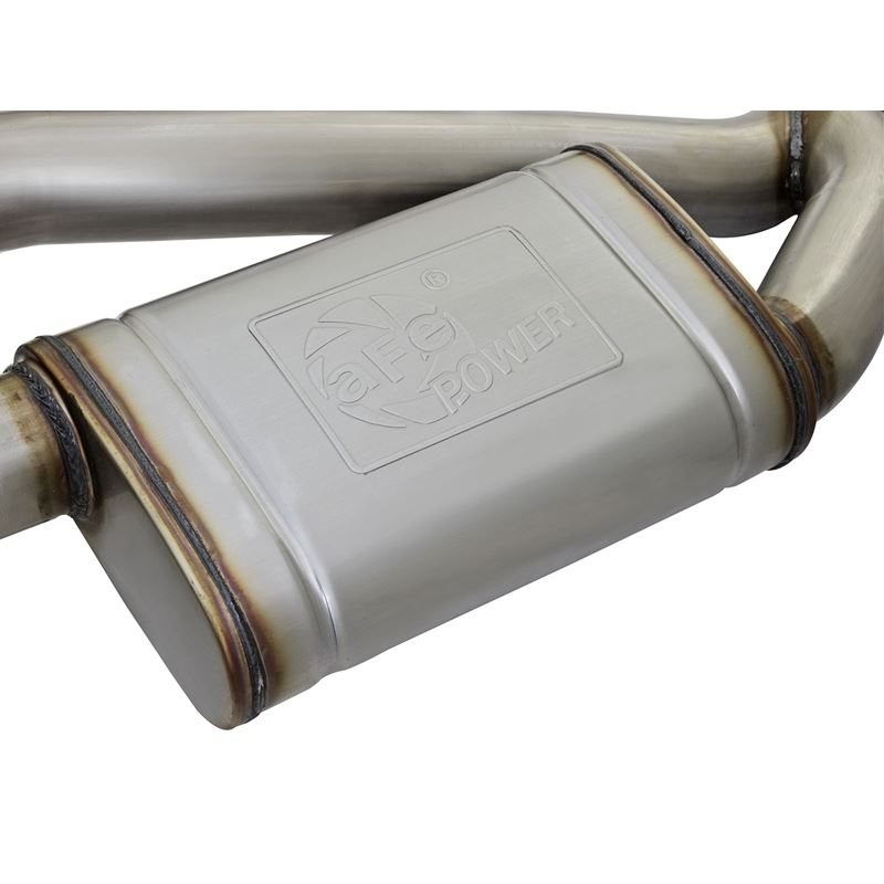 aFe MACH Force-Xp 3 IN 304 Stainless Steel Axle-Back Exhaust System w/Polished Tip (49-34068-P)