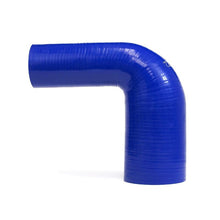 Load image into Gallery viewer, HPS 1.25&quot; 1 3/8&quot; ID High Temp 4 ply Reinforced Silicone 90 Degree Elbow Red (HTSER90-125-138-BLUE)