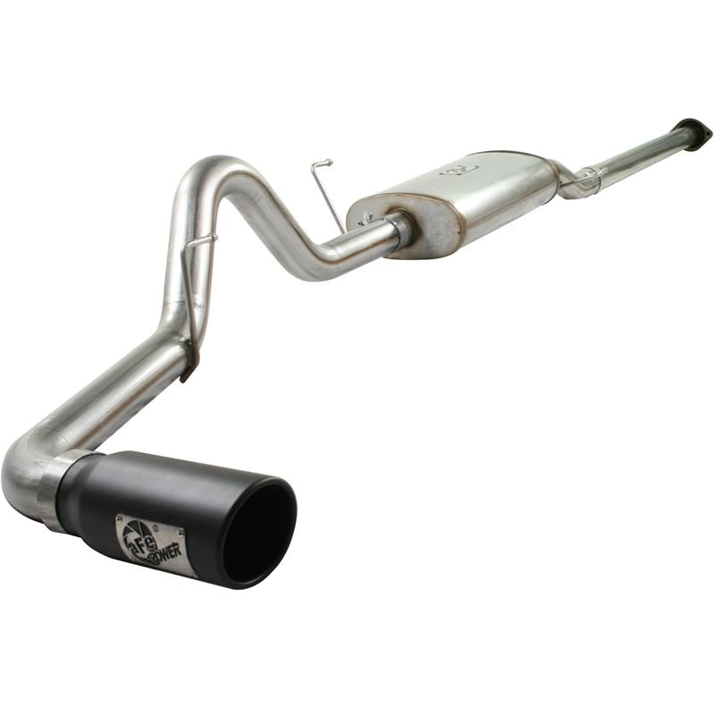 aFe MACH Force-Xp 3 IN 409 Stainless Steel Cat-Back Exhaust System w/Black Tip (49-43015-B)