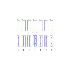 King Engine Bearings Main Bearing Set for 2006-2008 BMW 130i (MB7776SI0.25)