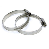 HPS Stainless Steel Embossed Hose Clamps Size 44 2pcs Pack 2 3/8