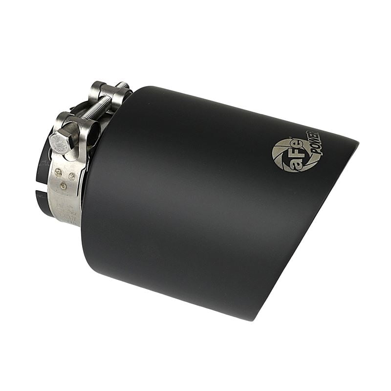 aFe MACH Force-Xp 304 Stainless Steel Clamp-on Exhaust Tip Black Velvet (49T25454-B072)