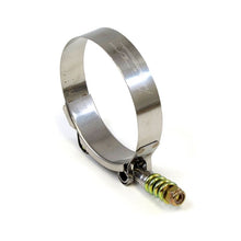 Load image into Gallery viewer, HPS Stainless Steel Spring Loaded T Bolt Clamp Size 88 for 3 3/8&quot; or 3 1/2&quot; (SLTC-362)