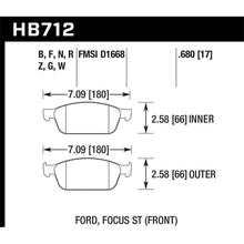 Load image into Gallery viewer, Hawk Performance DTC-60 Brake Pads (HB712G.680)