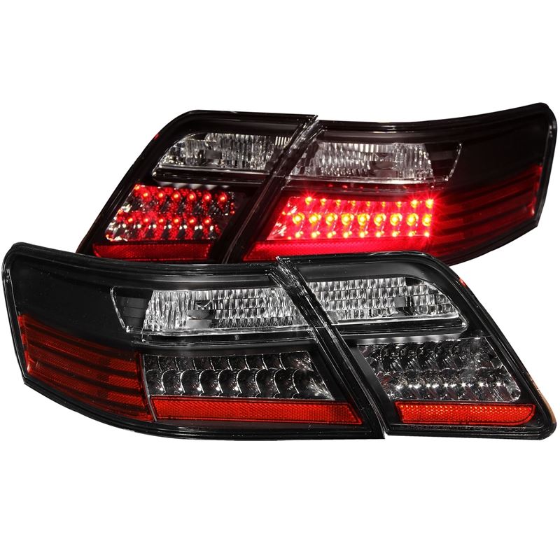 ANZO USA 2007-2009 Toyota Camry LED Taillights Black (321163)