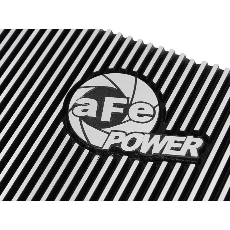 aFe Power Transmission Pan Black w/ Machined Fins (46-70062)