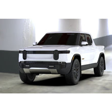 Load image into Gallery viewer, Rally Armor Black Mud Flap/Light Orange Logo for 2022 Rivian R1T (MF18-UR-BLK/TS)