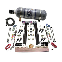 Load image into Gallery viewer, Nitrous Express SX2 Dual Stage/Gas/Rails 8 Nozzles Nitrous Kit (200-1200HP) w/Composite Bottle (90209-12)