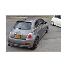 Load image into Gallery viewer, Rally Armor Black Mud Flap/Grey Logo for 2012-2019 Fiat 500 (MF25-UR-BLK/GRY)