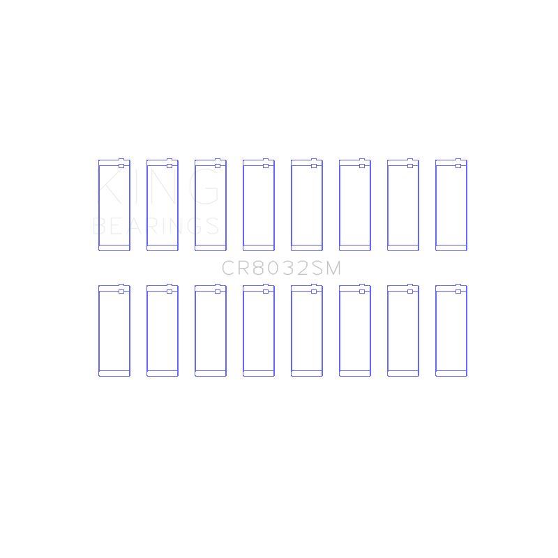 King Engine Bearings Connecting Rod Bearing Set for 2011-2022 Ram 1500 (CR8032SM1.0)
