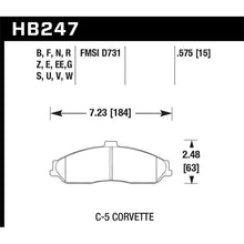 Load image into Gallery viewer, Hawk Performance DTC-30 Brake Pads (HB247W.575)