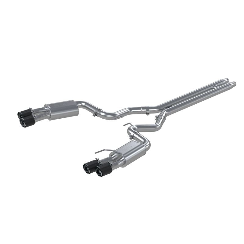 MBRP Exhaust 3in. Cat Back with Quad 4in. Carbon Fiber Tips Street Version T304 (S72053CF)