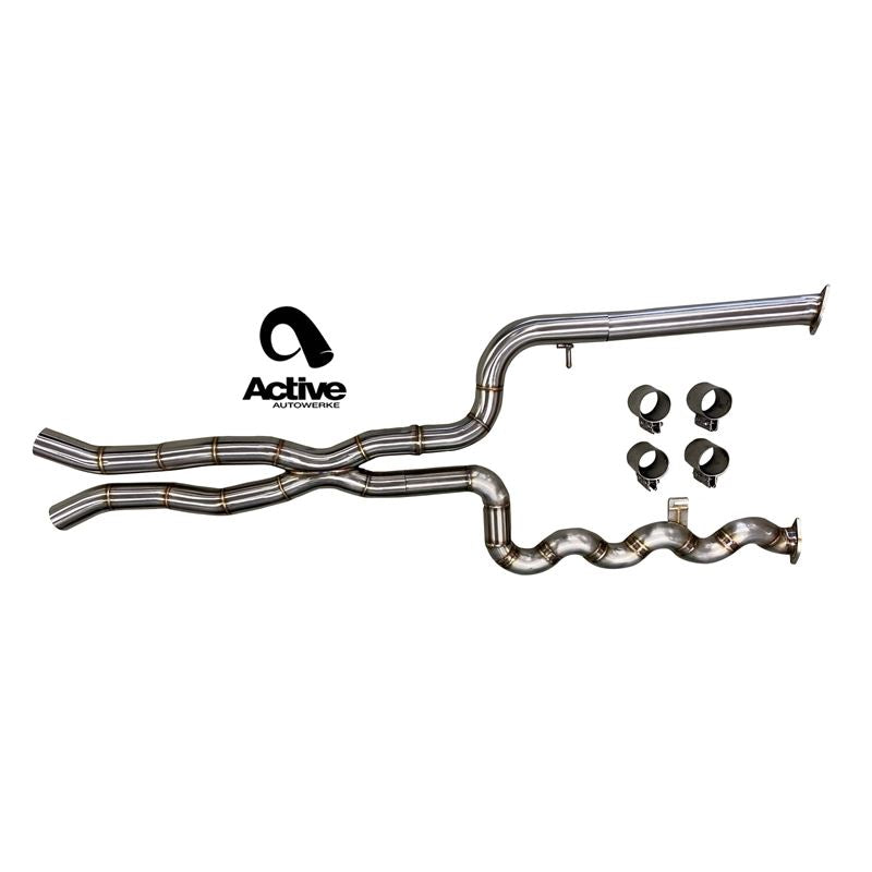 Active Autowerke G80/G82 M3/M4 Signature Equal Length mid - pipe with G - brace (11-114)