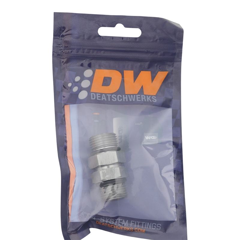 DeatschWerks 8AN ORB Male to 8AN ORB Male Swivel Adapter - Anodized DW Titanium (6-02-0426)