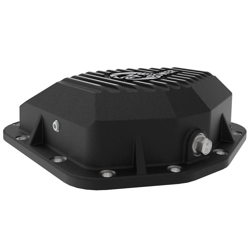 aFe Pro Series Dana M220 Rear Differential Cover Black w/ Machined Fins and Gear Oil (46-71191B)