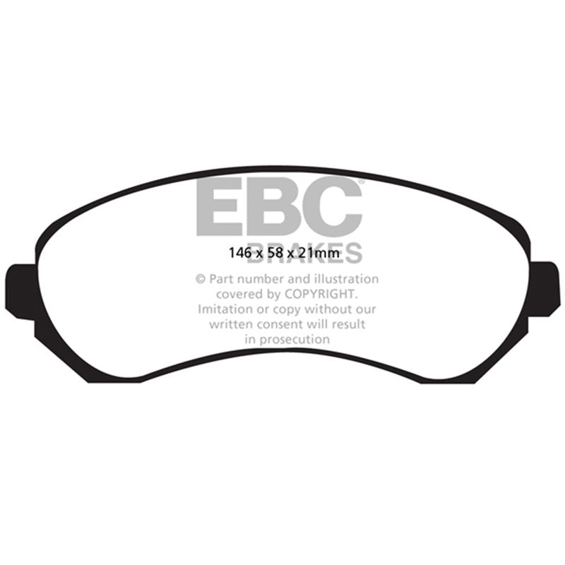 EBC Yellowstuff Street And Track Brake Pads (DP41628R)