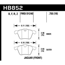 Load image into Gallery viewer, Hawk Performance Performance Ceramic Brake Pads (HB852Z.755)