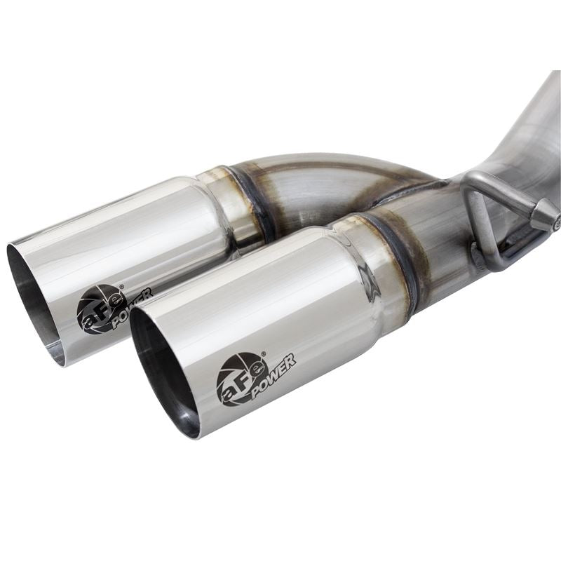 aFe Rebel Series 3 IN 409 Stainless Steel Cat-Back Exhaust System w/Polished Tip (49-44061-P)