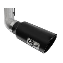 Load image into Gallery viewer, aFe Large Bore-HD 4 IN 409 Stainless Steel DPF-Back Exhaust System w/Black Tip (49-43065-B)