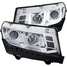 Load image into Gallery viewer, ANZO USA 2014-2015 Chevrolet Camaro Projector Headlights w/ U-Bar Chrome (121509)