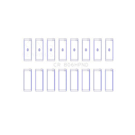 King Engine Bearings Connecting Rod Bearing Set for 1968-1971 Plymouth Road Runner (CR 806HPND 001)