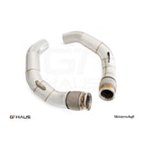 GTHAUS Meistershaft Secondary Down Pipe Section with Heat Shield Protection (90m piping); Stainless Steel (BM4813004)