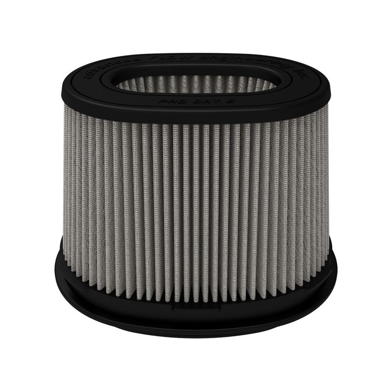 aFe Momentum Pro DRY S Univ Air Filter 6-3/4 x 4-3/4in F x 8-1/4 x 6-1/4in B x 7-1/4 x 5in T x 6in H (20-91207D)