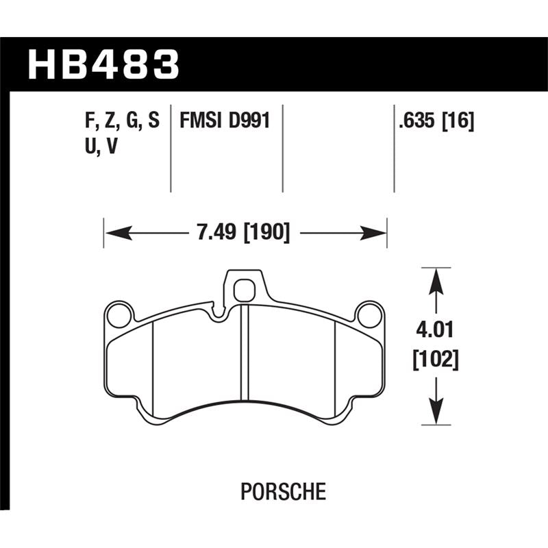 Hawk Performance DTC-50 Brake Pads (HB483V.635)