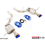 GTHAUS American GTC VC - Roar Super Racing series Exhaust; 2x130mm (Round Split); Titanium (DD0322834)