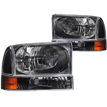 Load image into Gallery viewer, ANZO USA 2000-2004 Ford Excursion Crystal Headlights Black (111080)