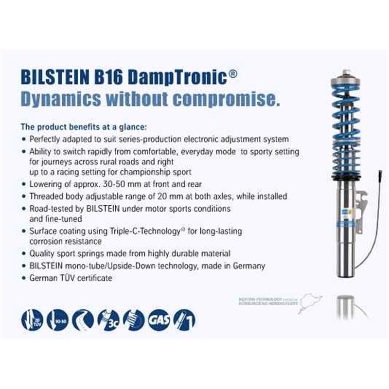 Bilstein B16 (DampTronic) - Suspension Kit for 2017-2021 Audi A4 allroad (49-290868)