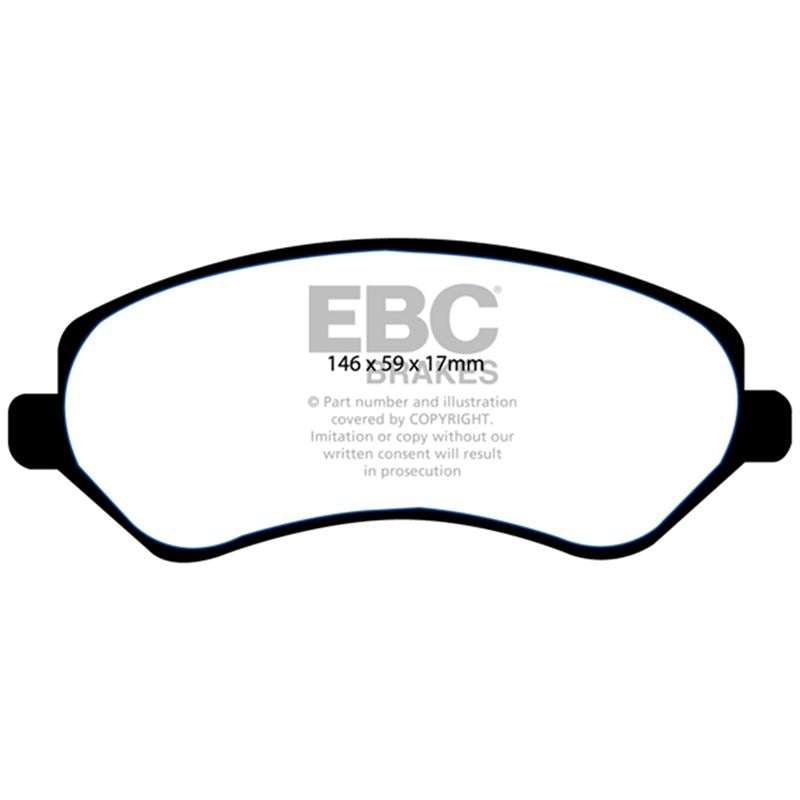 EBC Yellowstuff Street And Track Brake Pads (DP41612R)