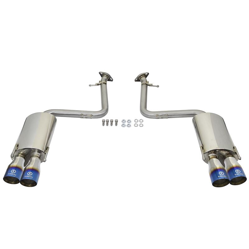 Takeda 2 IN 304 Stainless Steel Axle-Back Exhaust System w/ Blue Flame Tip (49-36037-L)