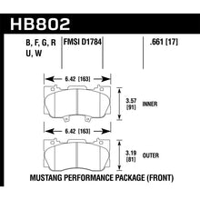 Load image into Gallery viewer, Hawk Performance DTC-30 Brake Pads (HB802W.661)