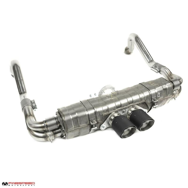 Fabspeed 981 Cayman GT4/Spyder Valvetronic GT3 Muffler Conversion Kit (FS.POR.981GT4.GT3CKC)