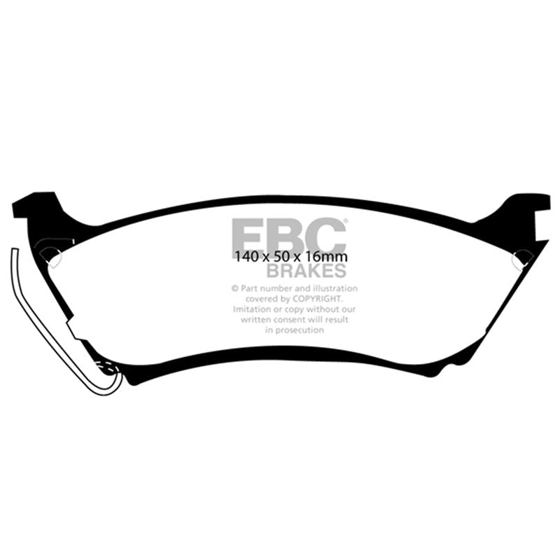 EBC Yellowstuff Street And Track Brake Pads (DP41233R)