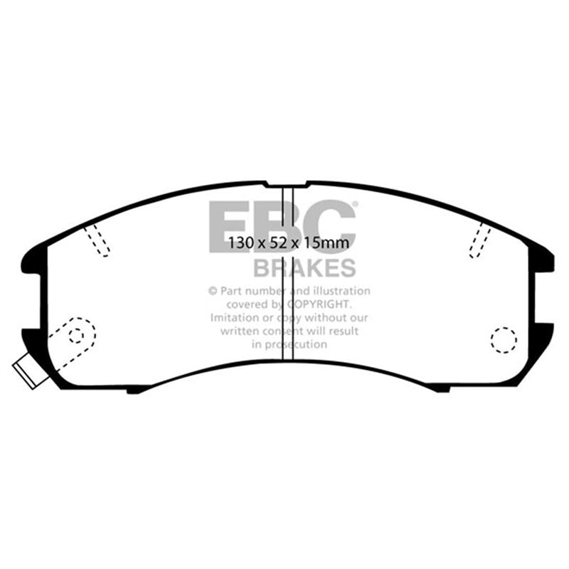 EBC Greenstuff 2000 Series Sport Brake Pads (DP2705)