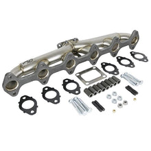 Load image into Gallery viewer, aFe Twisted Steel 304 Stainless Header w/ T4 Turbo Manifold (48-32019)