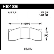 Load image into Gallery viewer, Hawk Performance DTC-70 Disc Brake Pad (HB486U.708)