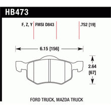 Load image into Gallery viewer, Hawk Performance HPS Brake Pads (HB473F.752)