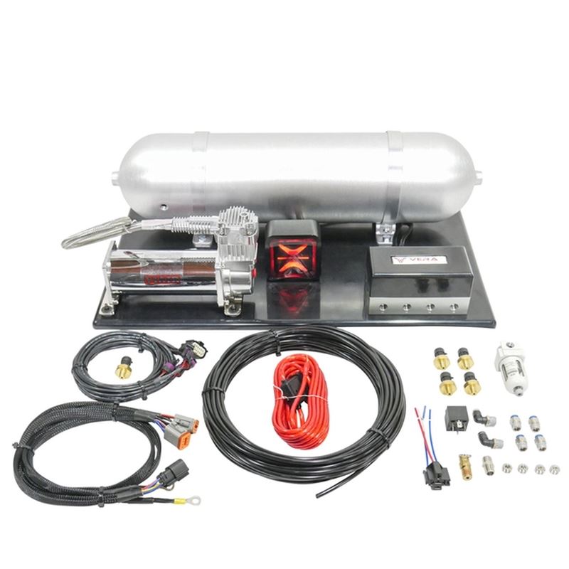 D2 Airsturts D-PO-09-ARAA with Vera AccuAir e+ Connect Pressure Management for 1990 Porsche 911