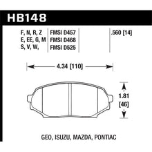 Load image into Gallery viewer, Hawk Performance DTC-30 Brake Pads (HB148W.560)